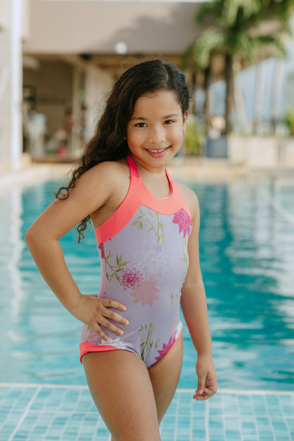 Flor de Loto Girl's One-Piece Swimsuit